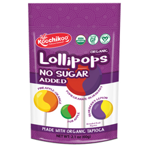 Load image into Gallery viewer, Organic, Sugar-Free Lollipops Pouch (10 pc) CASE OF 10
